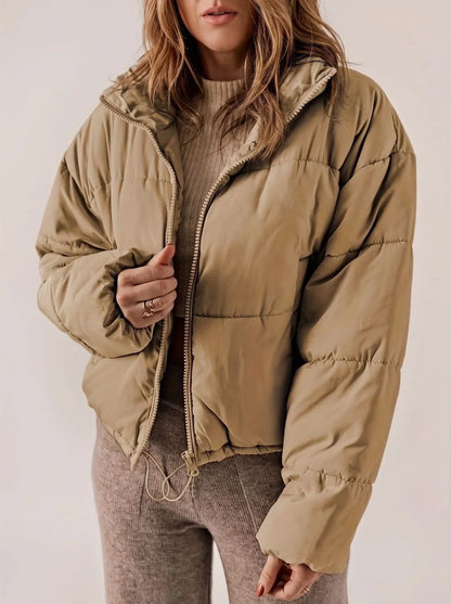 Cropped Pufferjas Dames – Oversized Winterjas