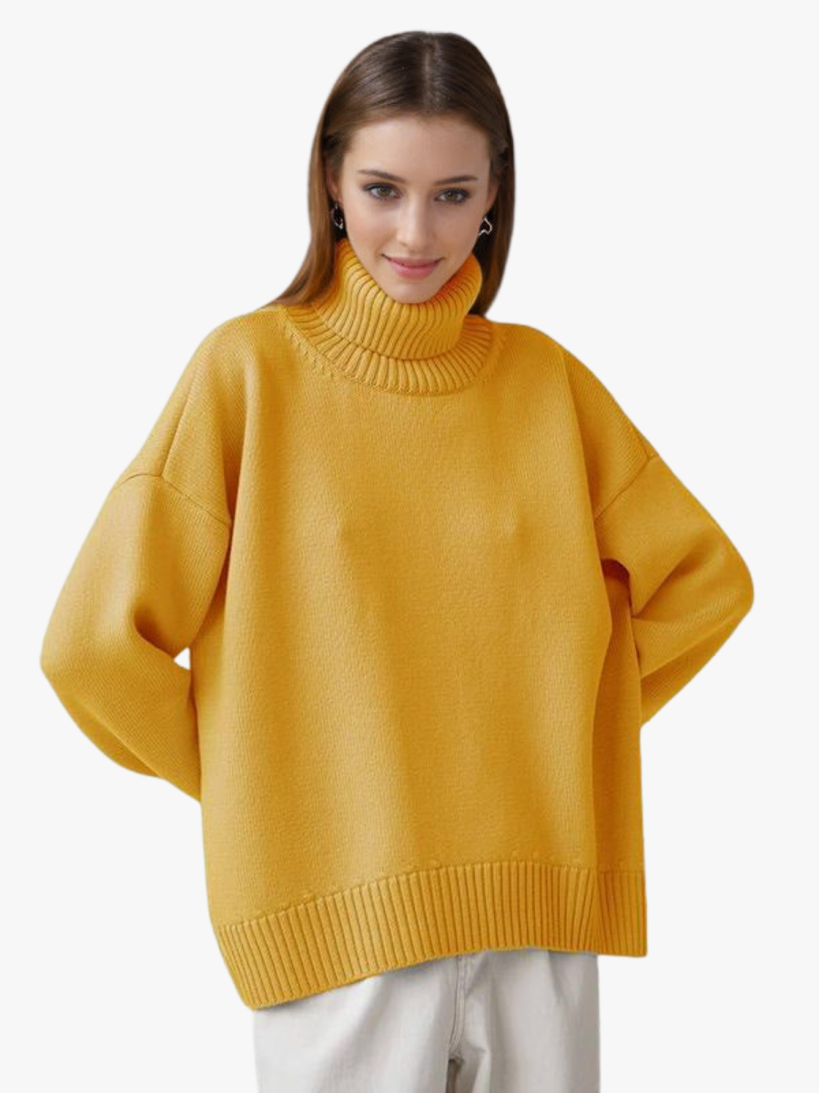 Oversized Dames Coltrui Met Geribde Boorden