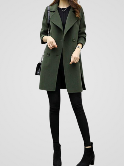 Lange Wollen Jas Dames – Elegante Mantel & Winterjas