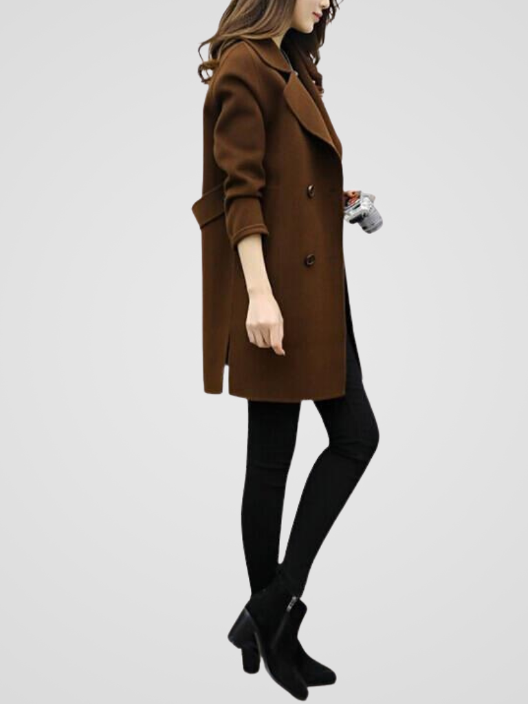 Lange Wollen Jas Dames – Elegante Mantel & Winterjas