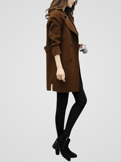 Lange Wollen Jas Dames – Elegante Mantel & Winterjas