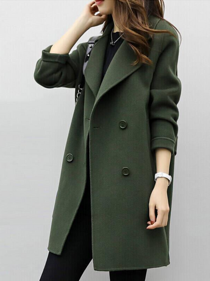 Lange Wollen Jas Dames – Elegante Mantel & Winterjas