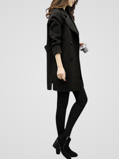 Lange Wollen Jas Dames – Elegante Mantel & Winterjas