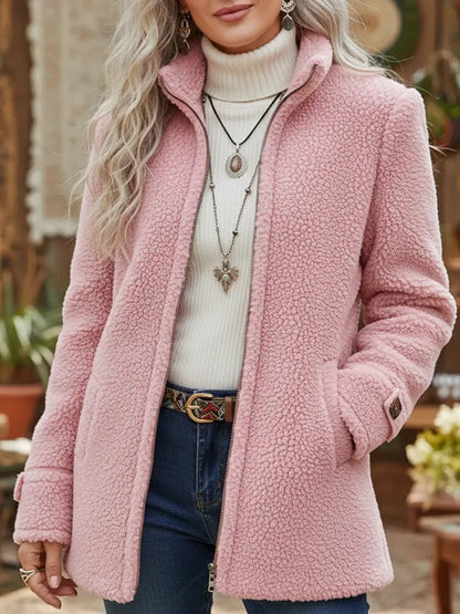 Kasjmierlook Vest Dames – Halflange Cardigan Met Rits