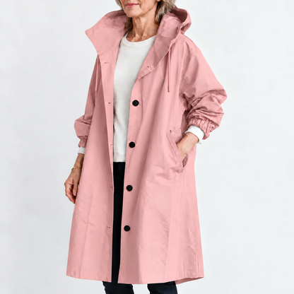 Lange Trenchcoat Dames – Tussenjas Met Capuchon