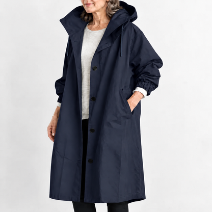 Lange Trenchcoat Dames – Tussenjas Met Capuchon