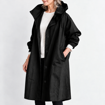 Lange Trenchcoat Dames – Tussenjas Met Capuchon