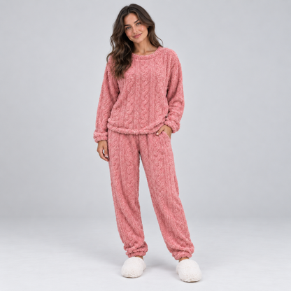 Zachte Pyjama Set Voor Dames Met Lange Mouwen
