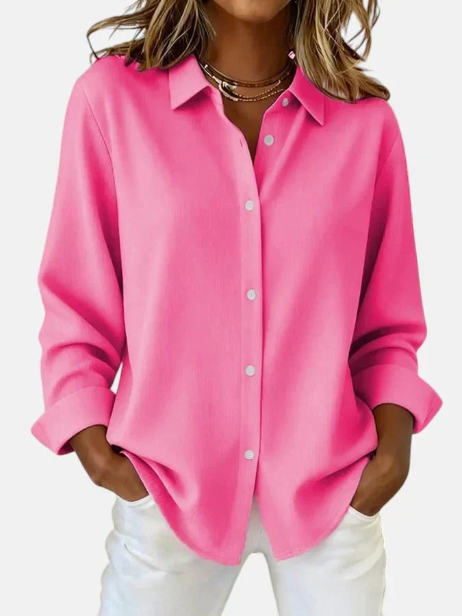 Blouse Dames – Klassieke Blouse Met Lange Mouwen