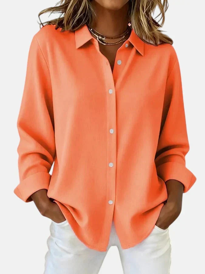 Blouse Dames – Klassieke Blouse Met Lange Mouwen