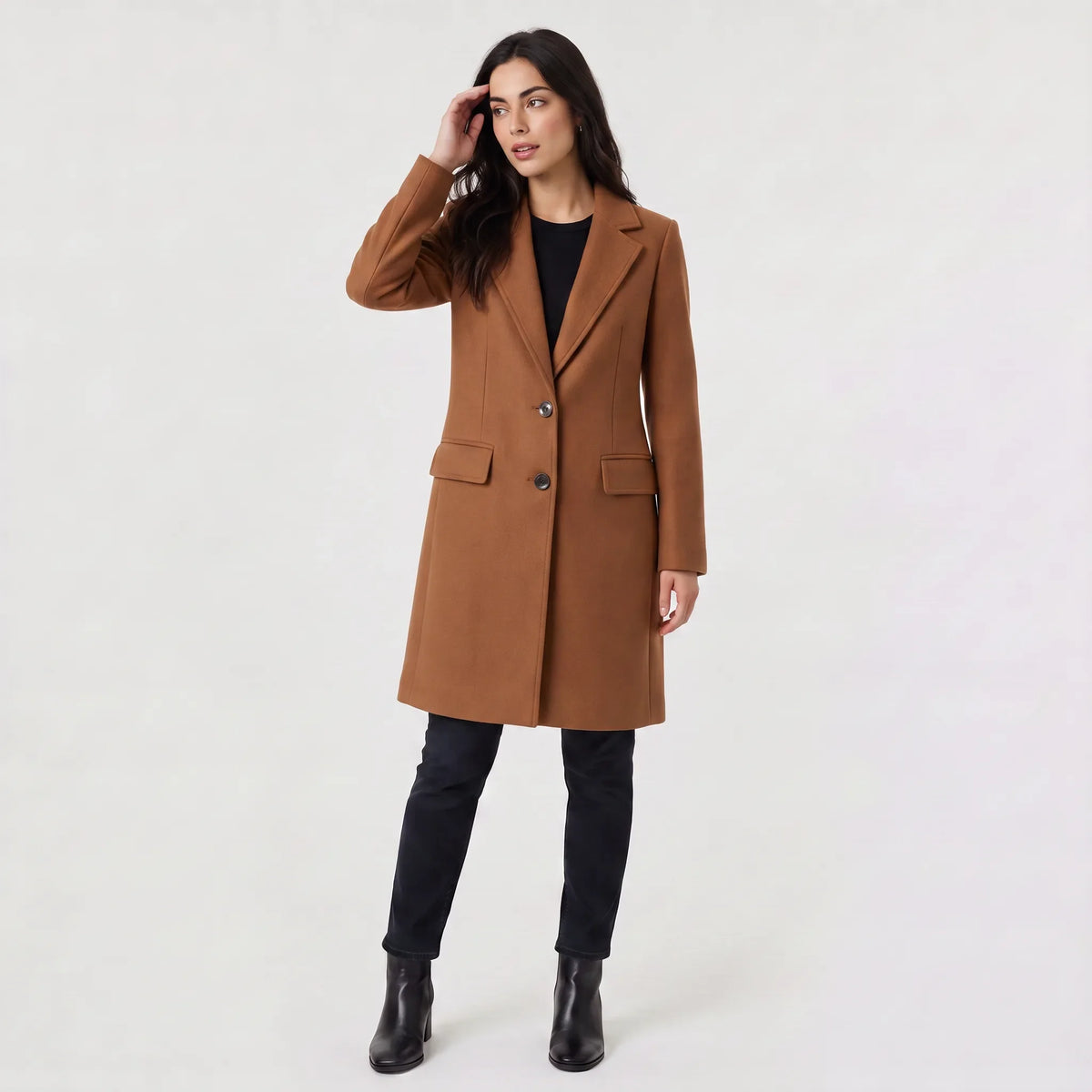 Elegante Lange Dames Jas