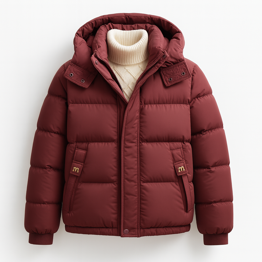 Gewatteerde Puffer Jas Dames – Korte Winterjas Met Capuchon