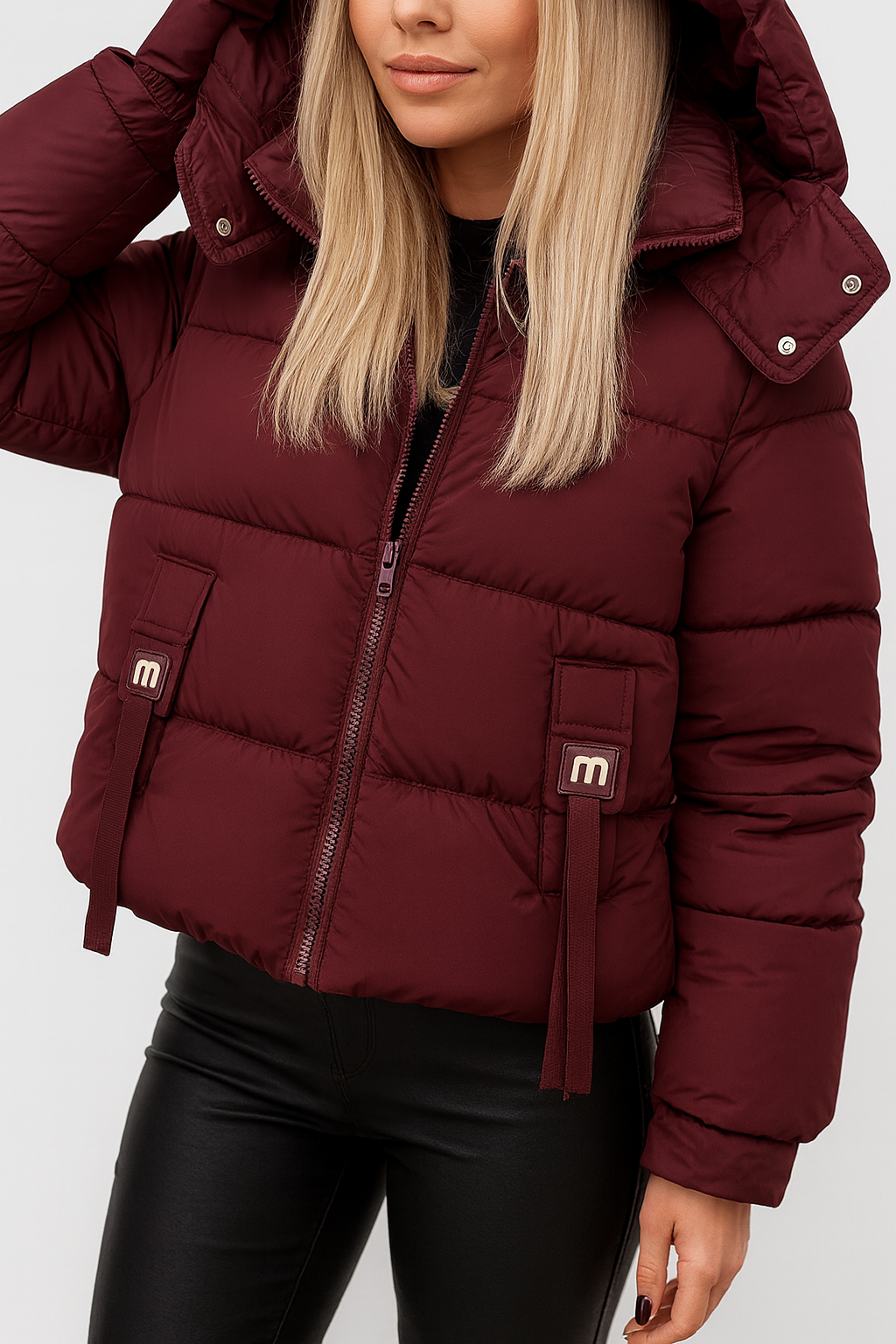 Gewatteerde Puffer Jas Dames – Korte Winterjas Met Capuchon
