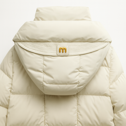 Gewatteerde Puffer Jas Dames – Korte Winterjas Met Capuchon
