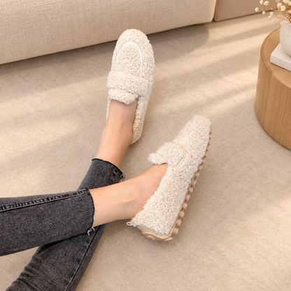 Gevoerde Loafers Dames – Teddy Instappers