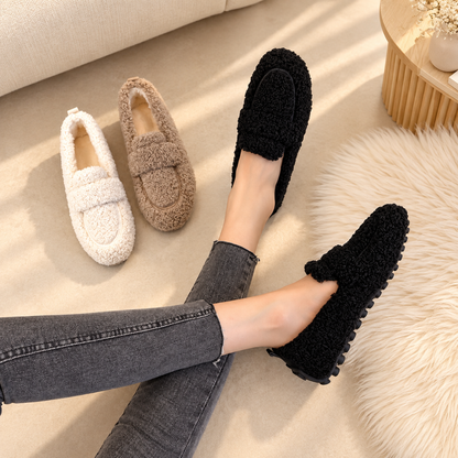 Gevoerde Loafers Dames – Teddy Instappers
