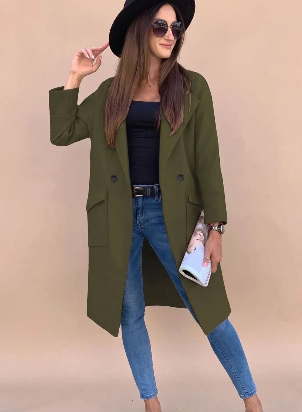 Lange Trenchcoat Dames – Klassieke Tussenjas