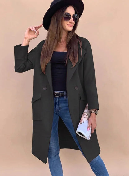 Lange Trenchcoat Dames – Klassieke Tussenjas