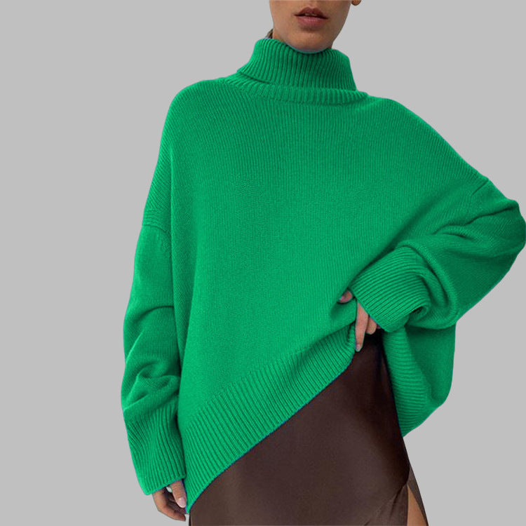 Oversized Dames Coltrui Met Geribde Boorden