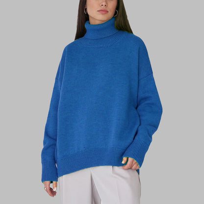 Oversized Dames Coltrui Met Geribde Boorden