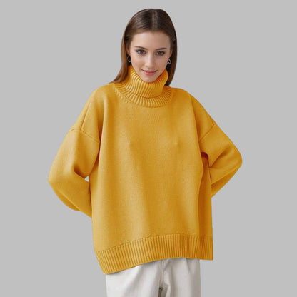 Oversized Dames Coltrui Met Geribde Boorden