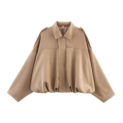 Oversized Dames Bomberjack Met Kraag