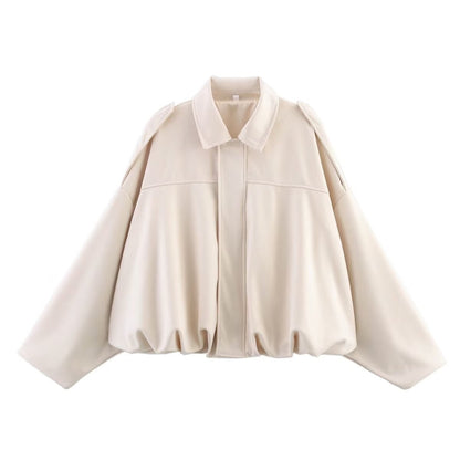 Oversized Dames Bomberjack Met Kraag
