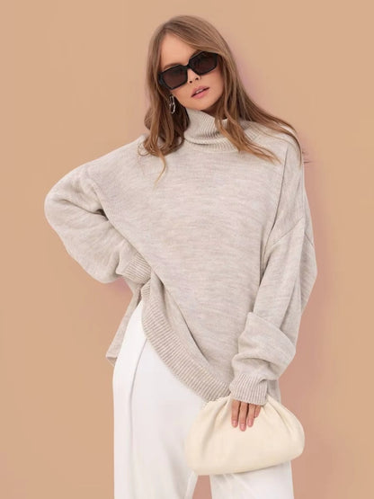 Oversized Coltrui Dames – Losvallende Sweater Met Split
