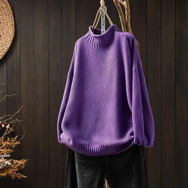 Oversized Gebreide Sweater Dames – Trui Met Ruime Pasvorm