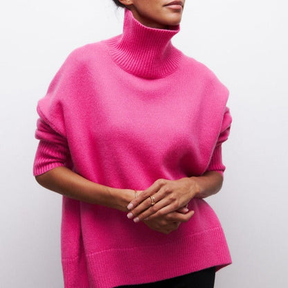 Oversized Dames Coltrui Met Geribde Boorden