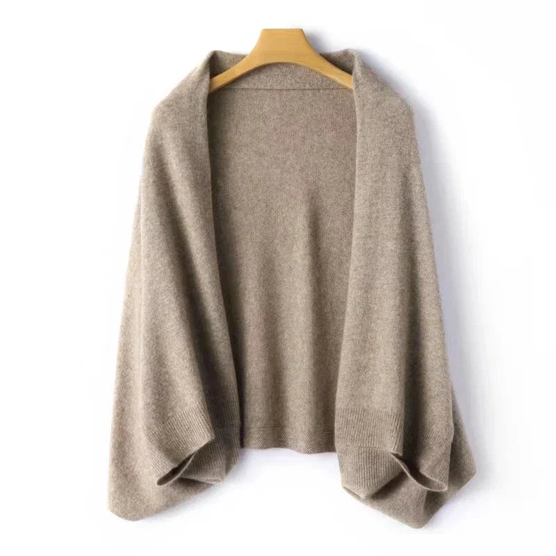 Oversized Vest Dames Met Sjaalkraag – Losvallende Cardigan