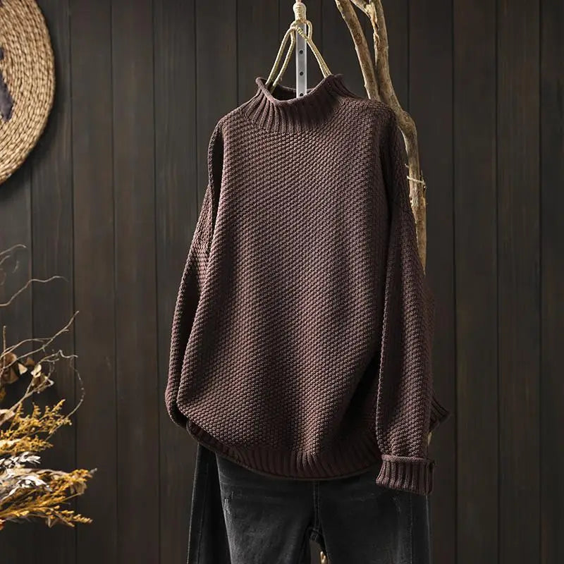 Oversized Gebreide Sweater Dames – Trui Met Ruime Pasvorm