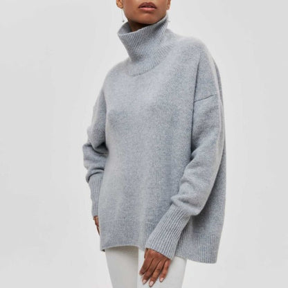 Oversized Dames Coltrui Met Geribde Boorden