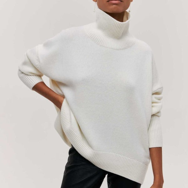 Oversized Dames Coltrui Met Geribde Boorden