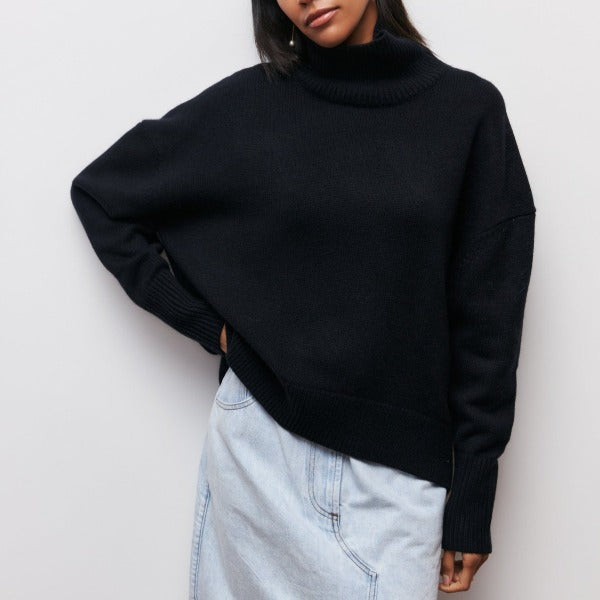 Oversized Dames Coltrui Met Geribde Boorden