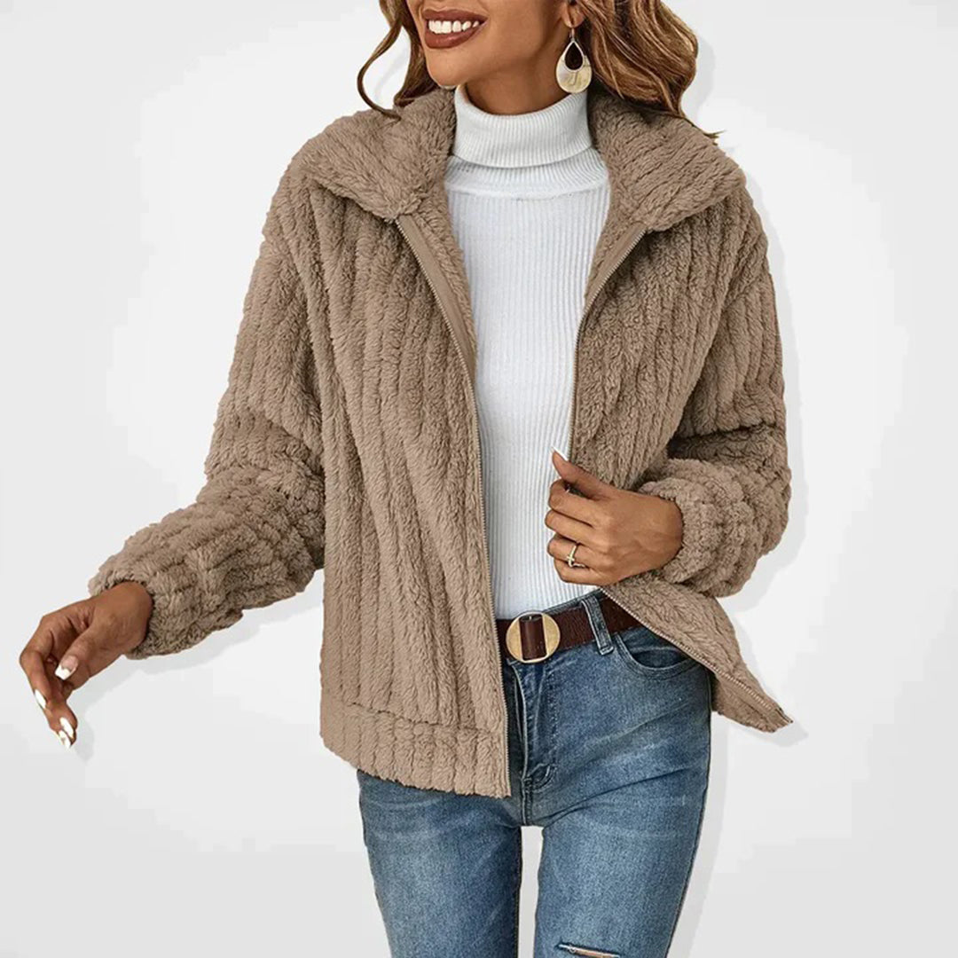 Moderne Lange Fleece Vest Voor Dames