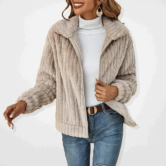 Moderne Lange Fleece Vest Voor Dames