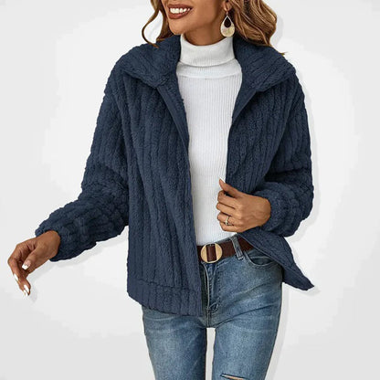 Moderne Lange Fleece Vest Voor Dames