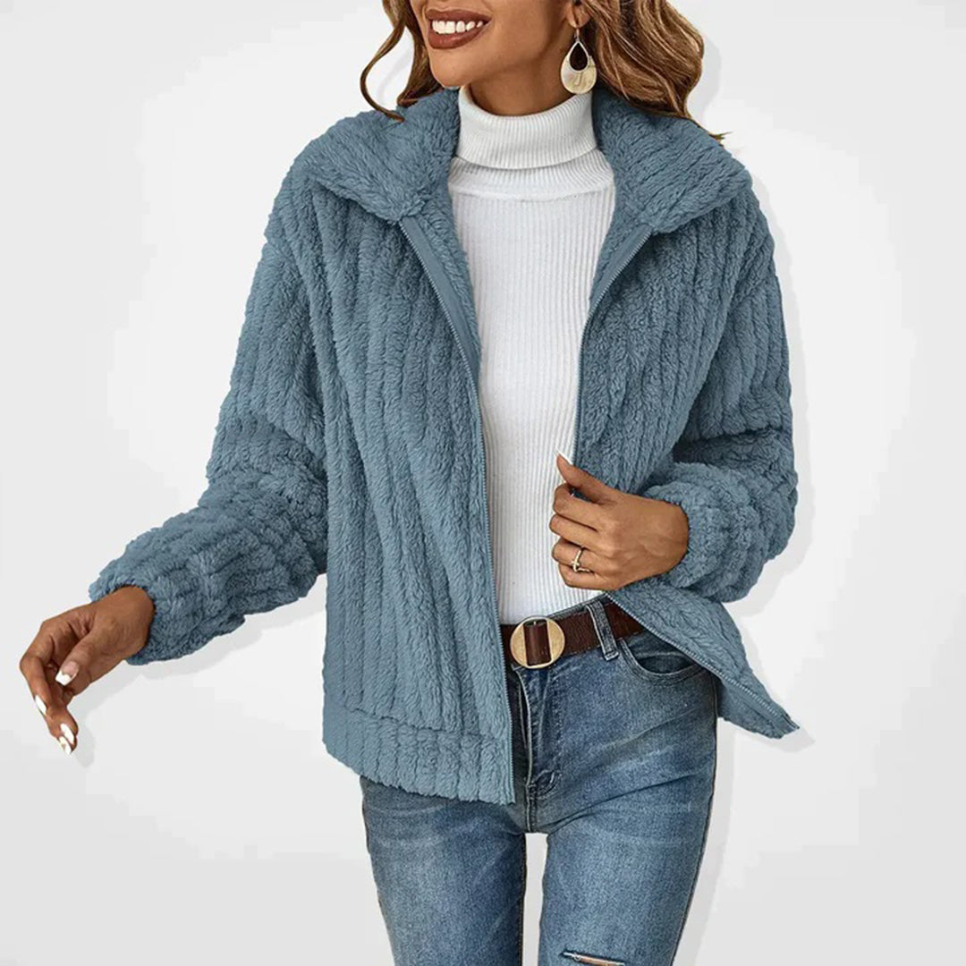 Moderne Lange Fleece Vest Voor Dames