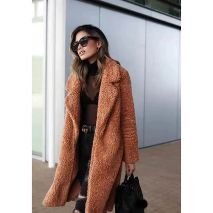 Halflange Teddy Jas Dames – Winterjas Van Teddy Fleece