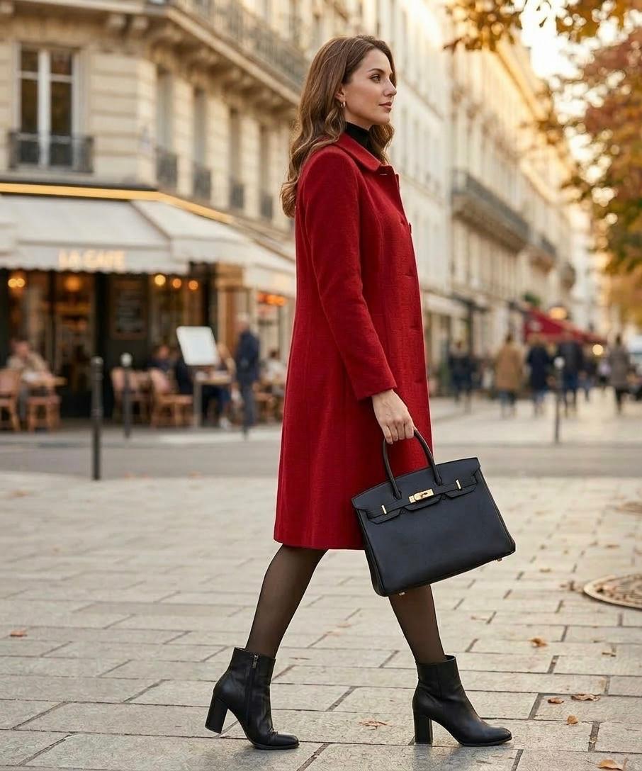 Elegante Lange Wollen Jas Dames – Mantel & Winterjas
