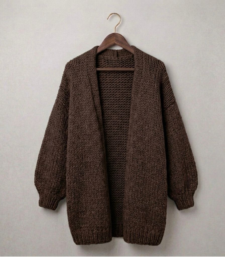 Oversized Gebreid Vest Dames – Lange Cardigan