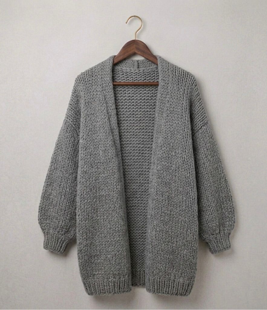 Oversized Gebreid Vest Dames – Lange Cardigan