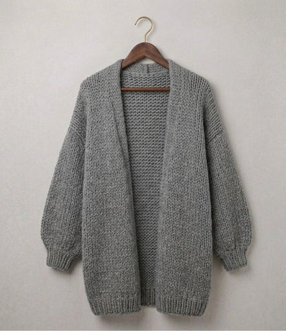 Oversized Gebreid Vest Dames – Lange Cardigan