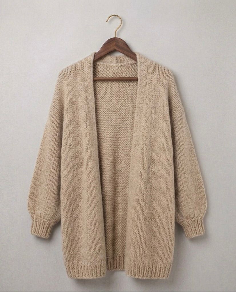 Oversized Gebreid Vest Dames – Lange Cardigan