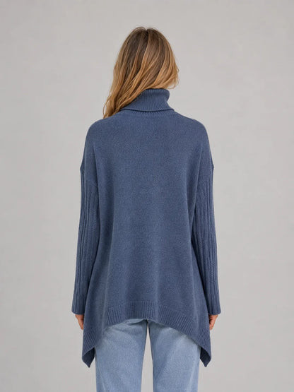 Oversized Dames Sweater Met Turtle Neckline