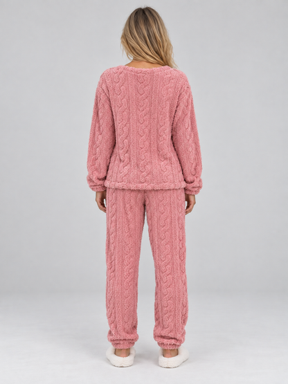 Zachte Pyjama Set Voor Dames Met Lange Mouwen