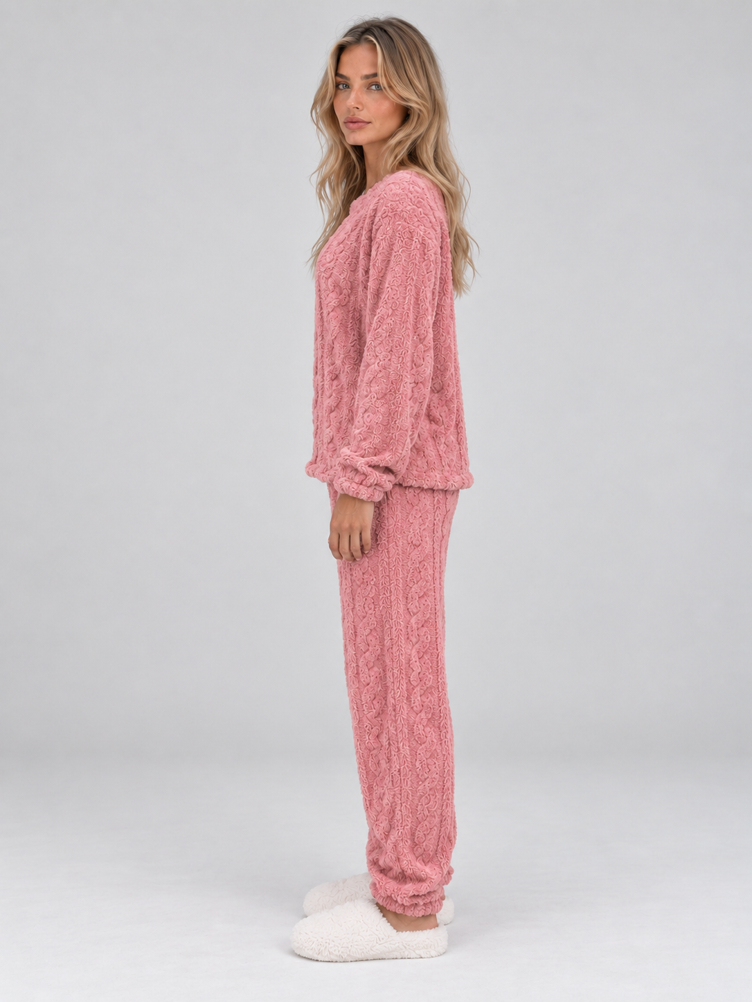 Zachte Pyjama Set Voor Dames Met Lange Mouwen