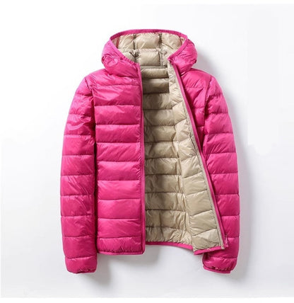 Gewatteerde Winterjas Voor Dames Met Capuchon En Ritssluiting