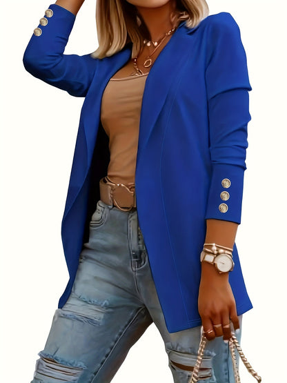 Casual Blazer Dames – Lange Open Blazer